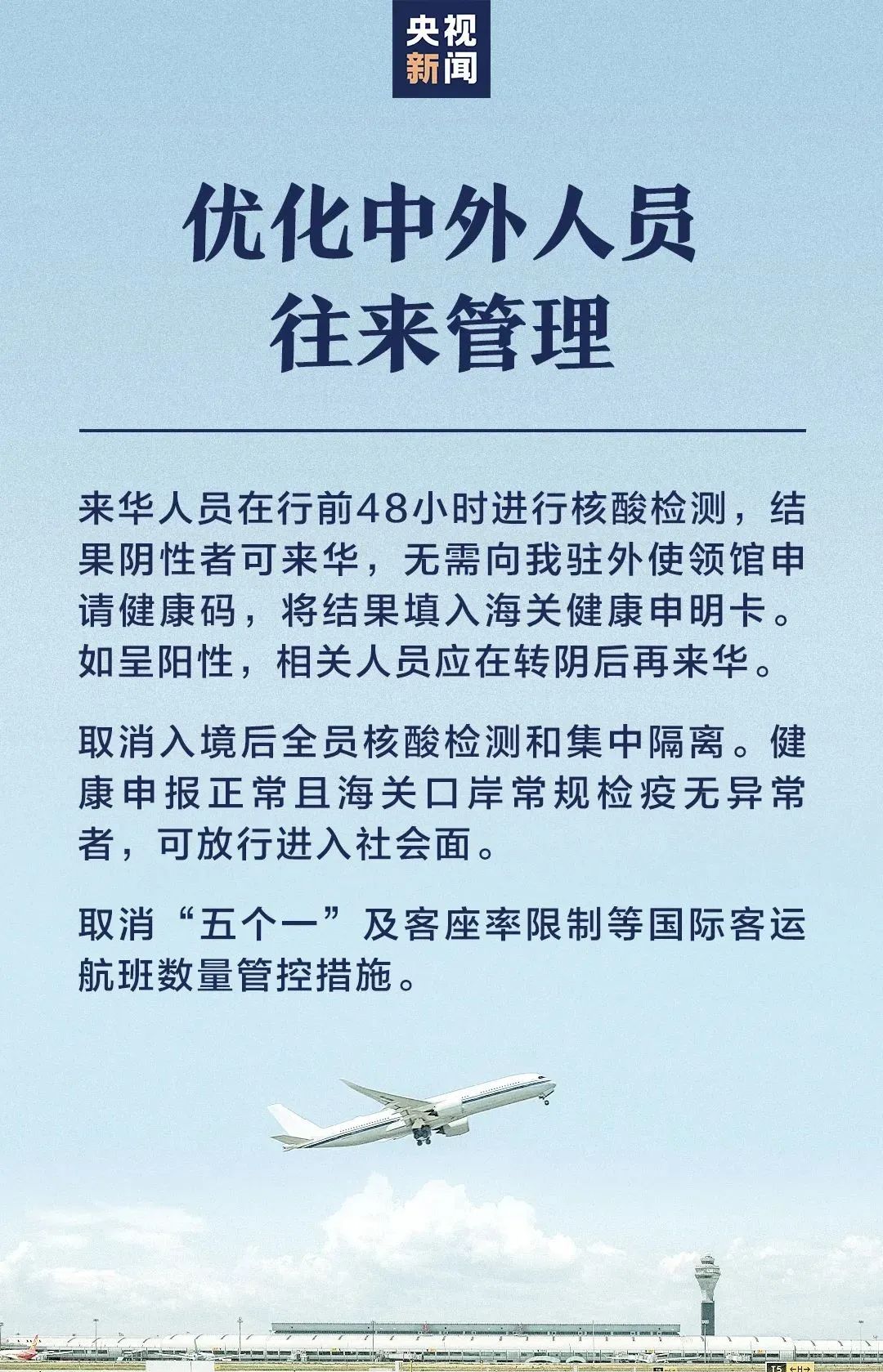 重磅！入华集中隔离取消，机票搜索量涨8.5倍！部分国家对来自中国旅客查核酸